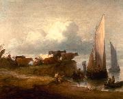Thomas Gainsborough A Coastal Landscape oil painting artist